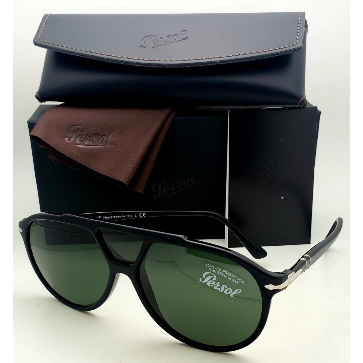 Persol Sunglasses 3217-S 95/31 59-14 145 Black Frames with Grey Glass Lenses