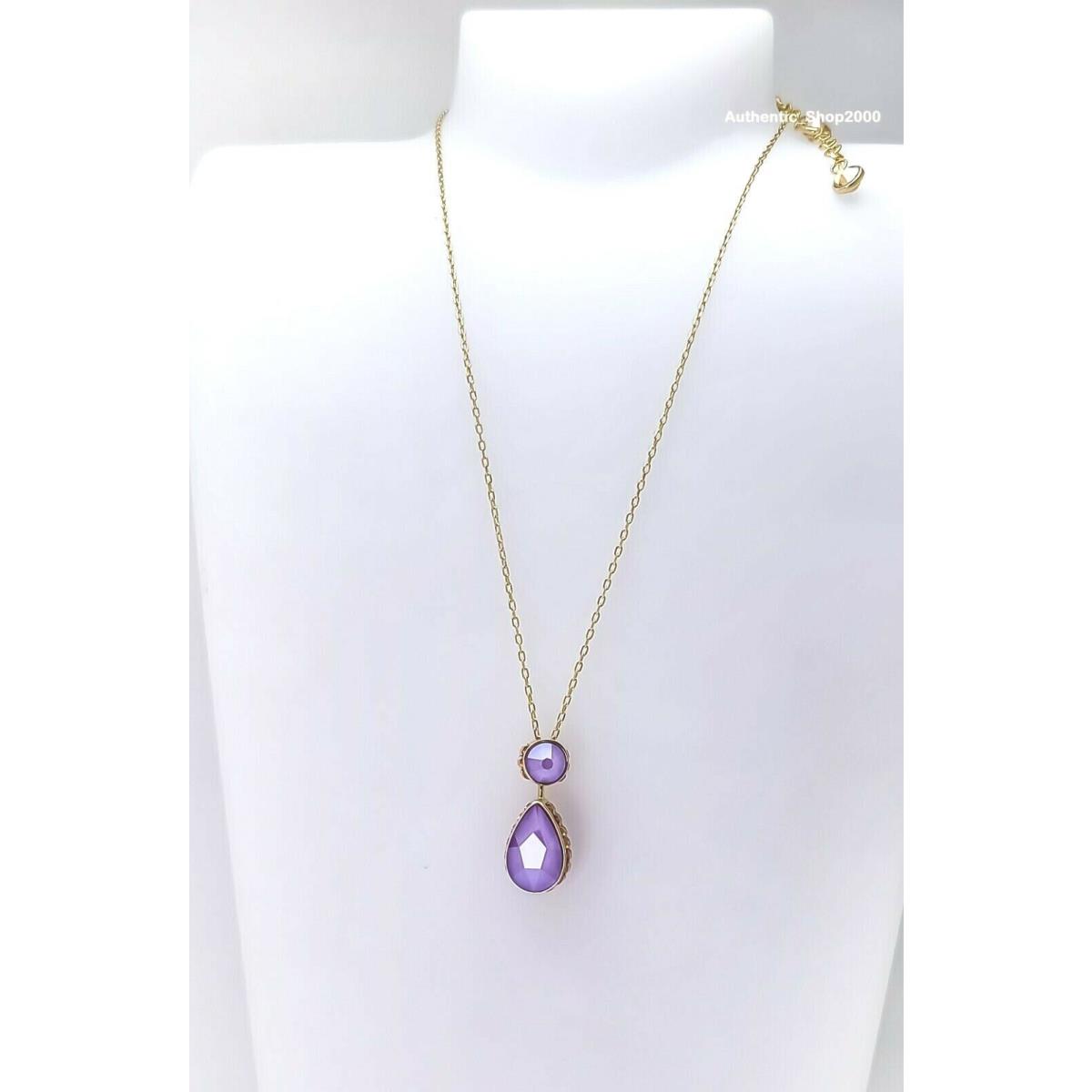 Swarovski Gold Purple Multi Crystals Orbita Necklace 5619786
