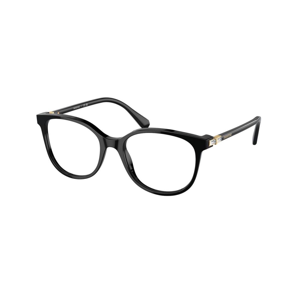 Swarovski SK2002F 1001 Solid Black Demo Lens 52 mm Women`s Eyeglasses