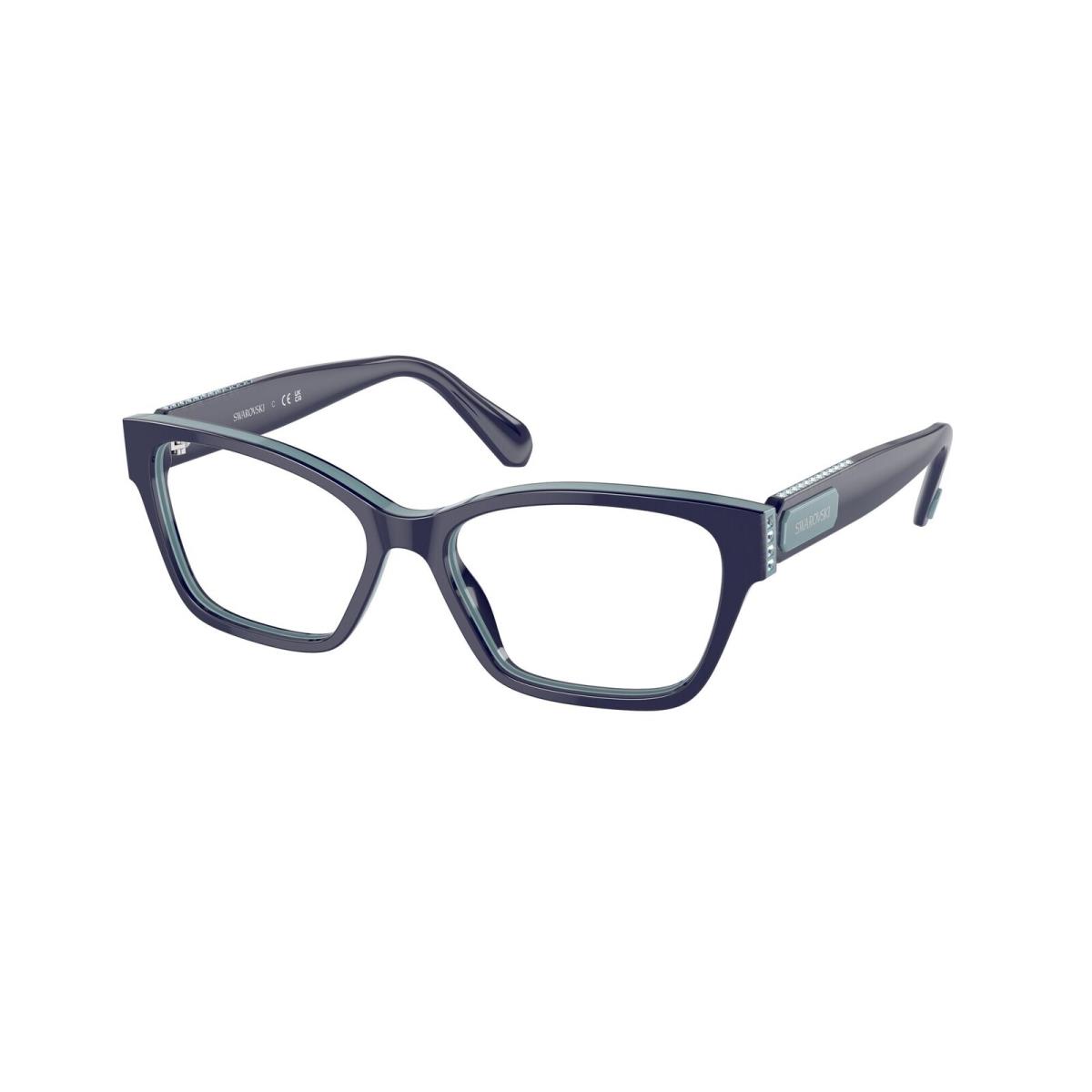 Swarovski SK2013 1018 Light Blue Blue Demo Lens 54 mm Women`s Eyeglasses