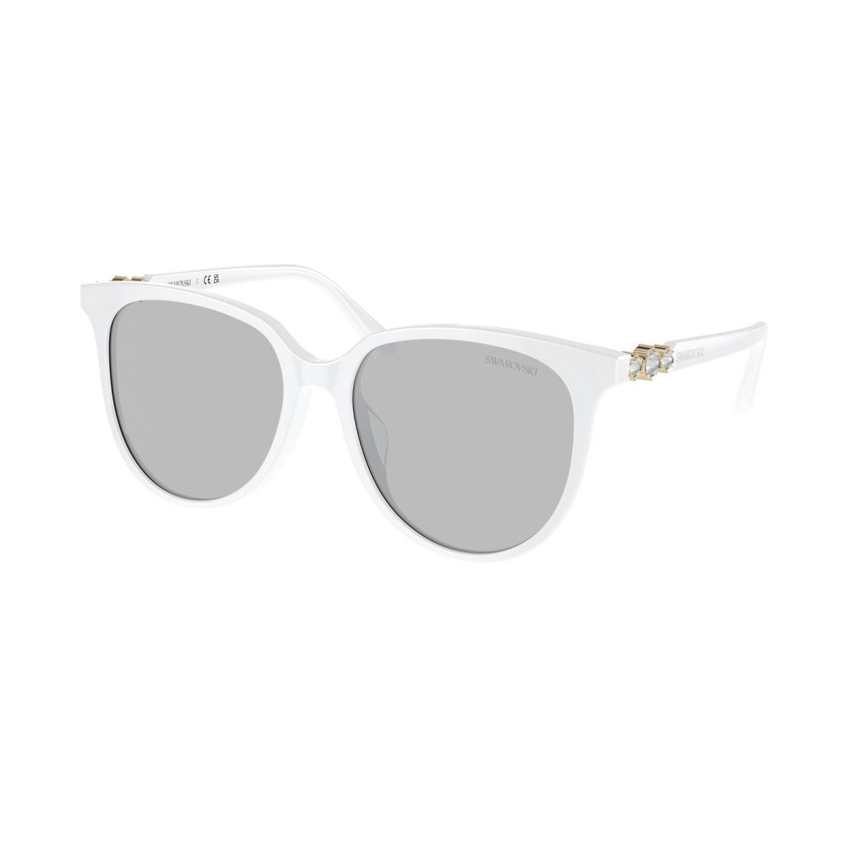 Swarovski SK6023D 103387 Opal White Light Grey 56 mm Women`s Sunglasses