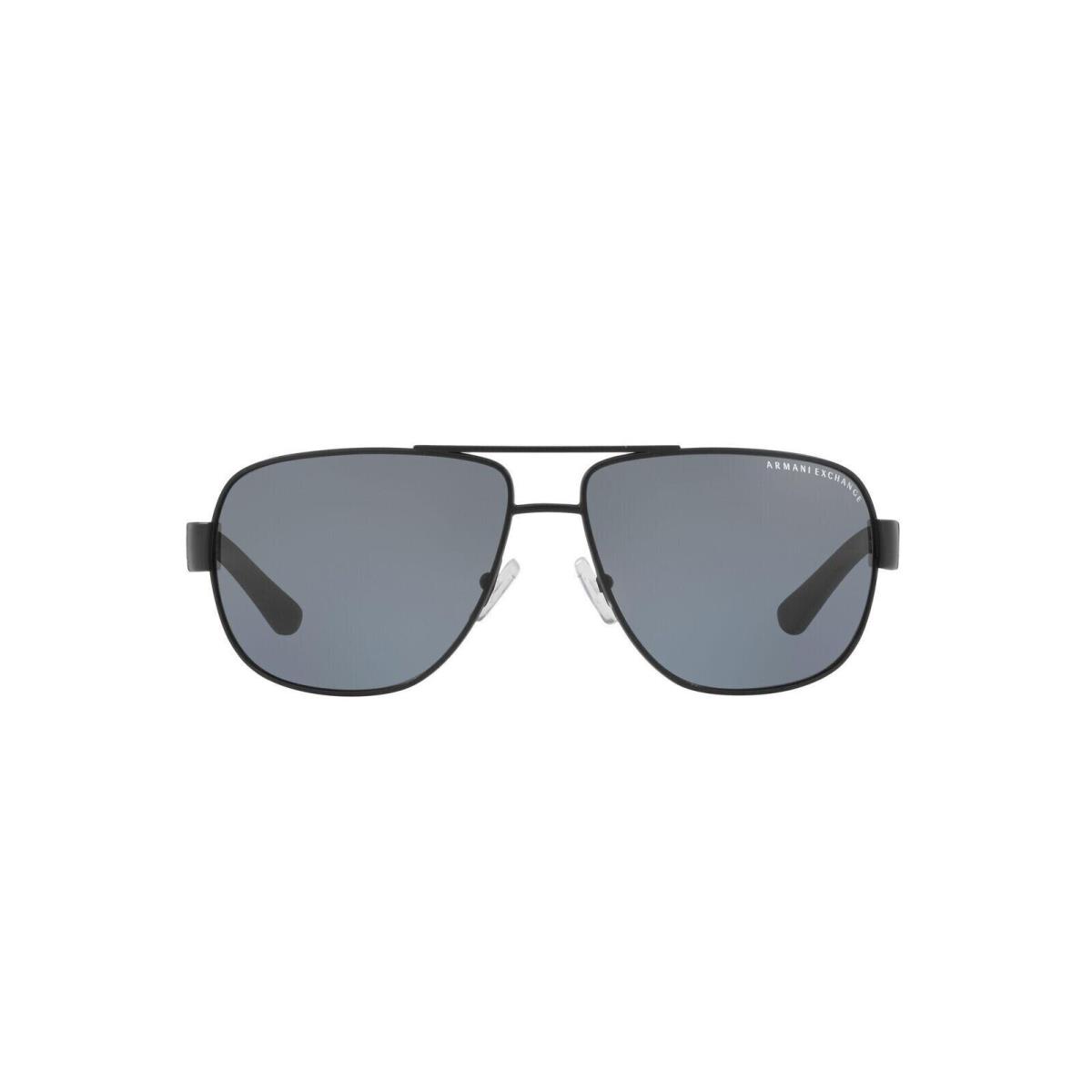 Armani Exchange Sunglasses 0AX2012S 606381 Black Frame Gray Lens 62MM