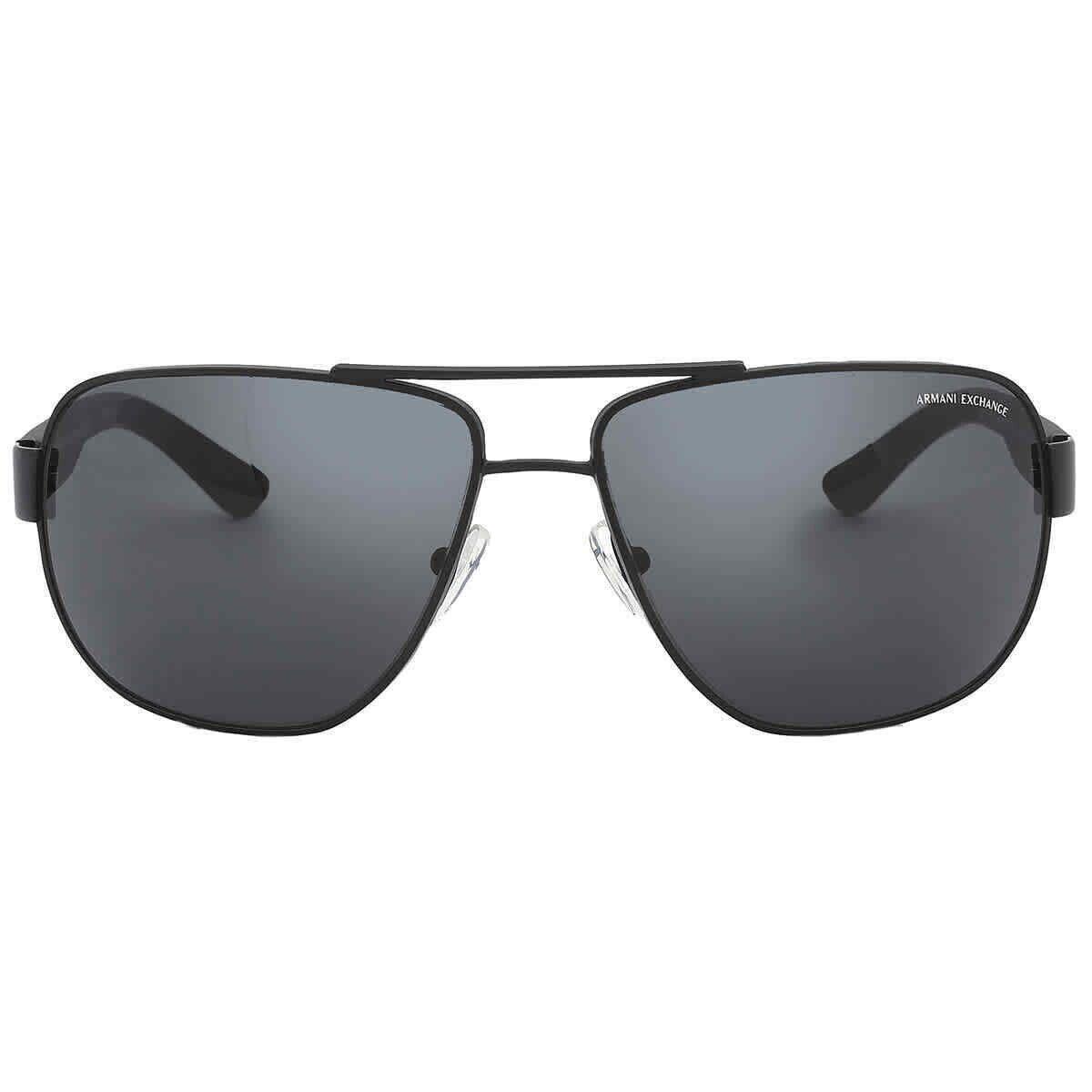 Armani Exchange Sunglasses 0AX2012S 606387 Black Frame Black Lens 62MM