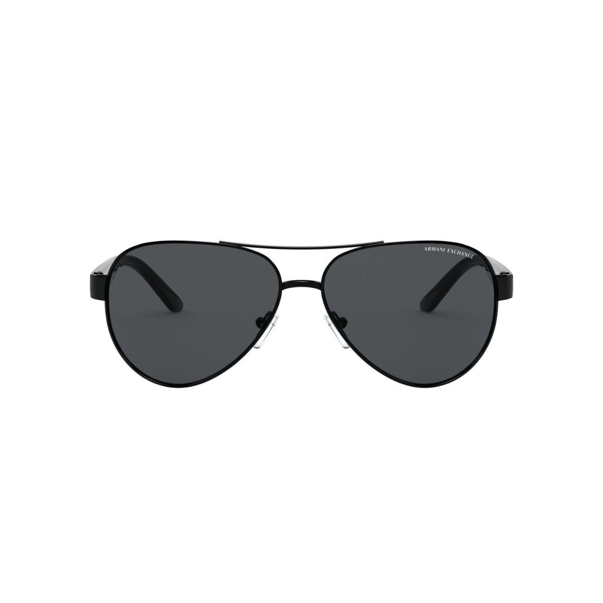 Armani Exchange Sunglasses 0AX2034S 600087 Black Frame Gray Lens 59MM