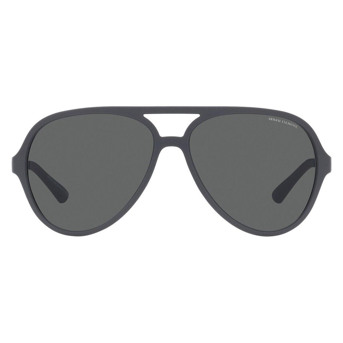 Armani Exchange Sunglasses 0AX4133S 829487 Gray Frame Gray Lens 60MM