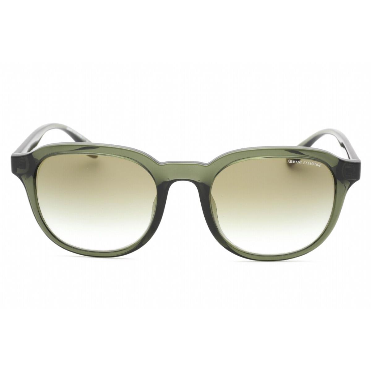 Armani Exchange AX4129SU 83418E Sunglasses Transparent Green Frame Green