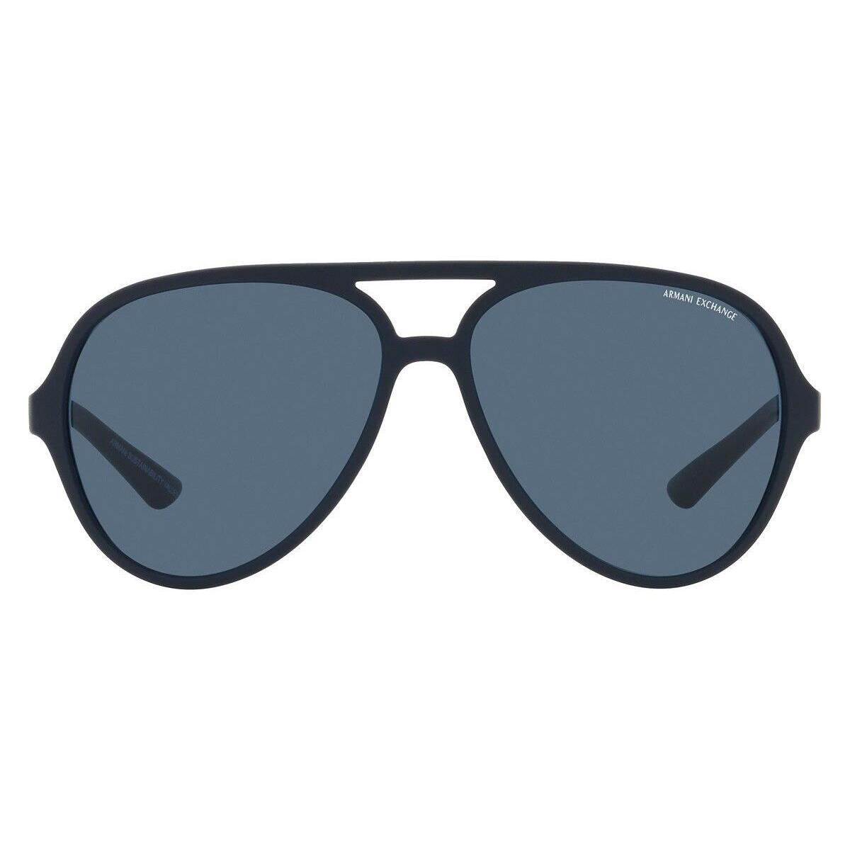 Armani Exchange Sunglasses 0AX4133S 818180 Blue Frame Blue Lens 60MM