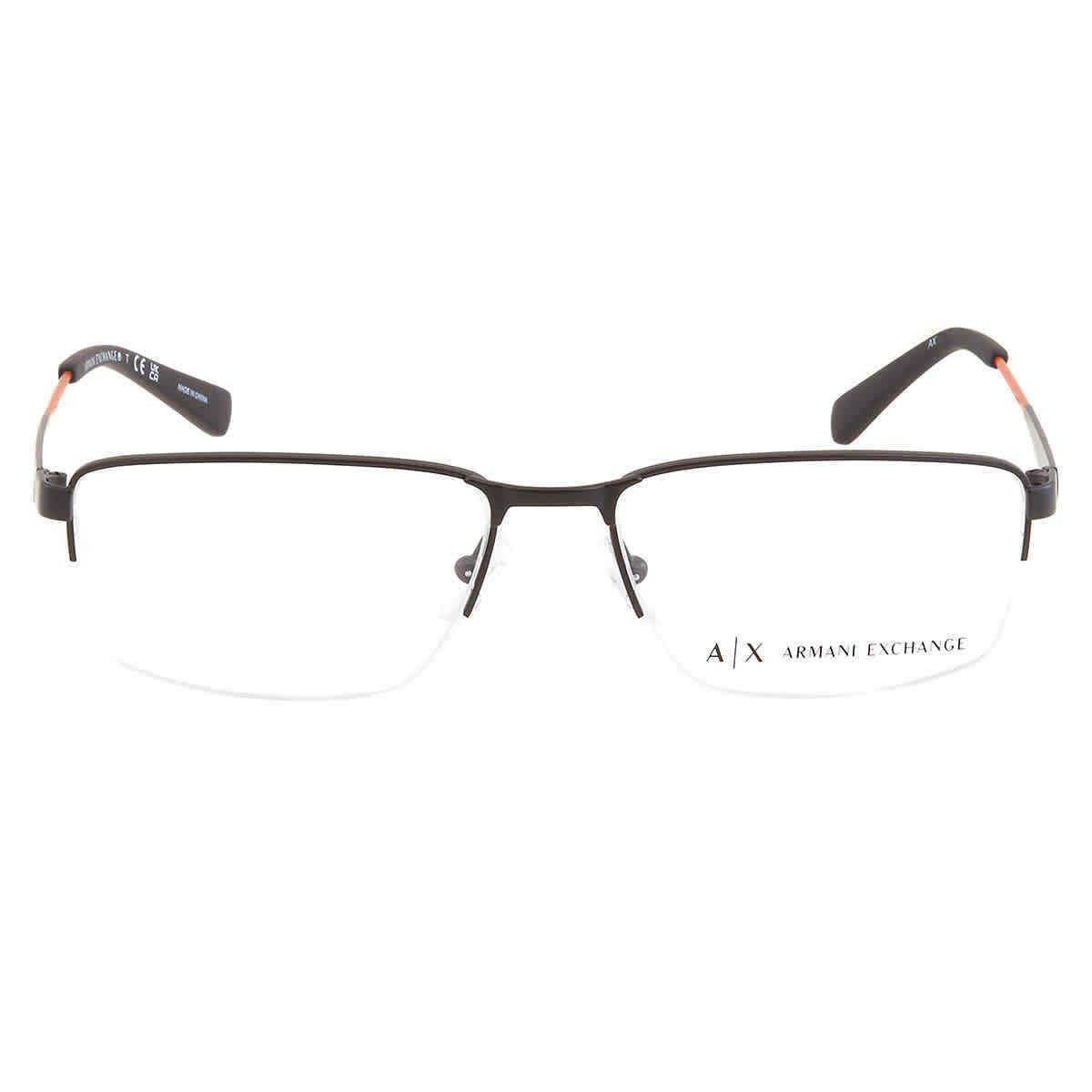 Armani Exchange Demo Rectangular Men`s Eyeglasses 0AX1038 6063 56 AX1038 6063 56