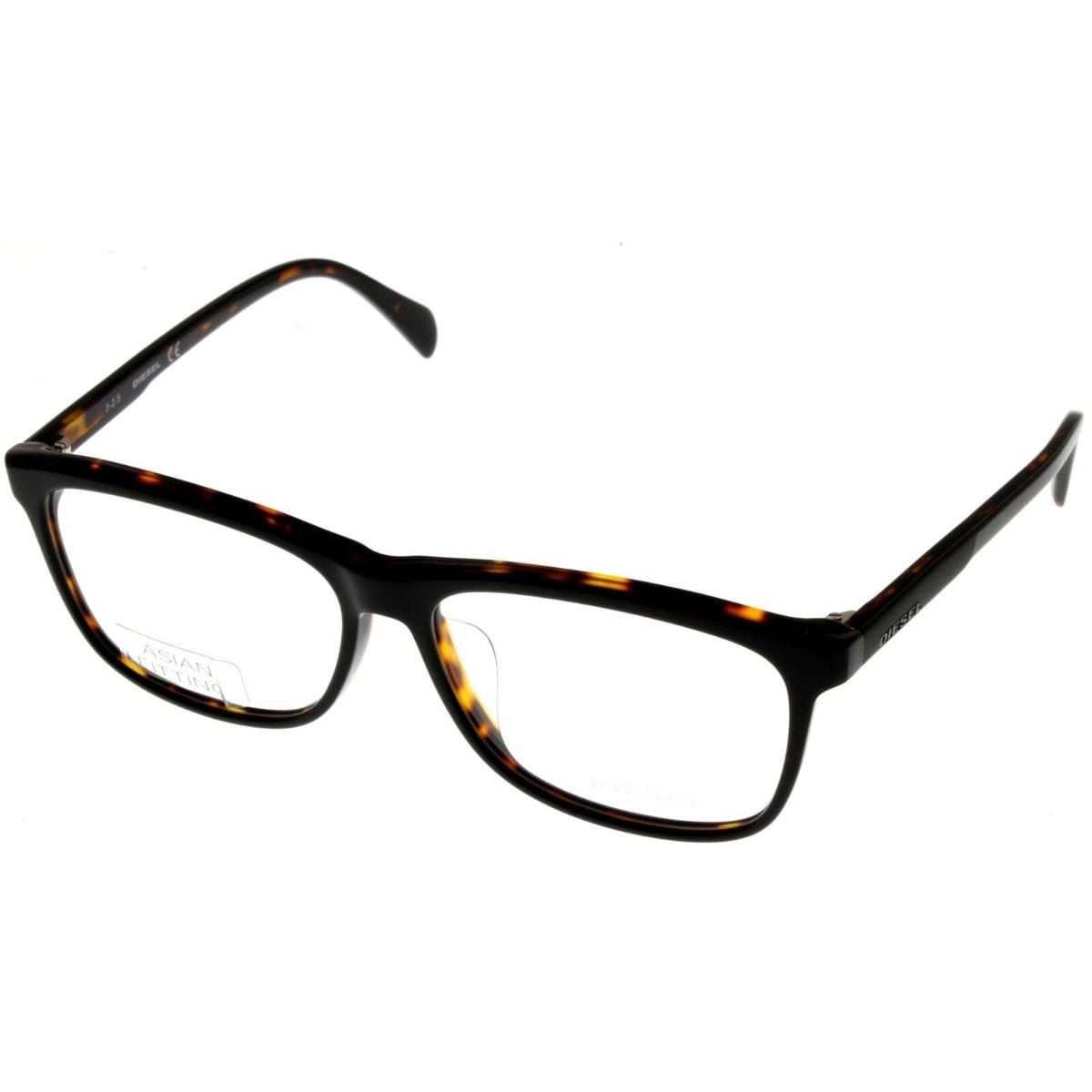 Diesel Eyeglasses Frame Men Brown Havana Rectangular DL5183 005