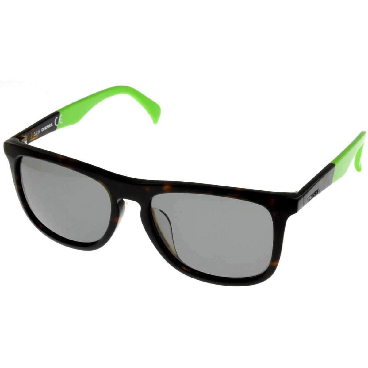 Diesel Sunglasses Green Tortoise Men Rectangular DL0162 52N