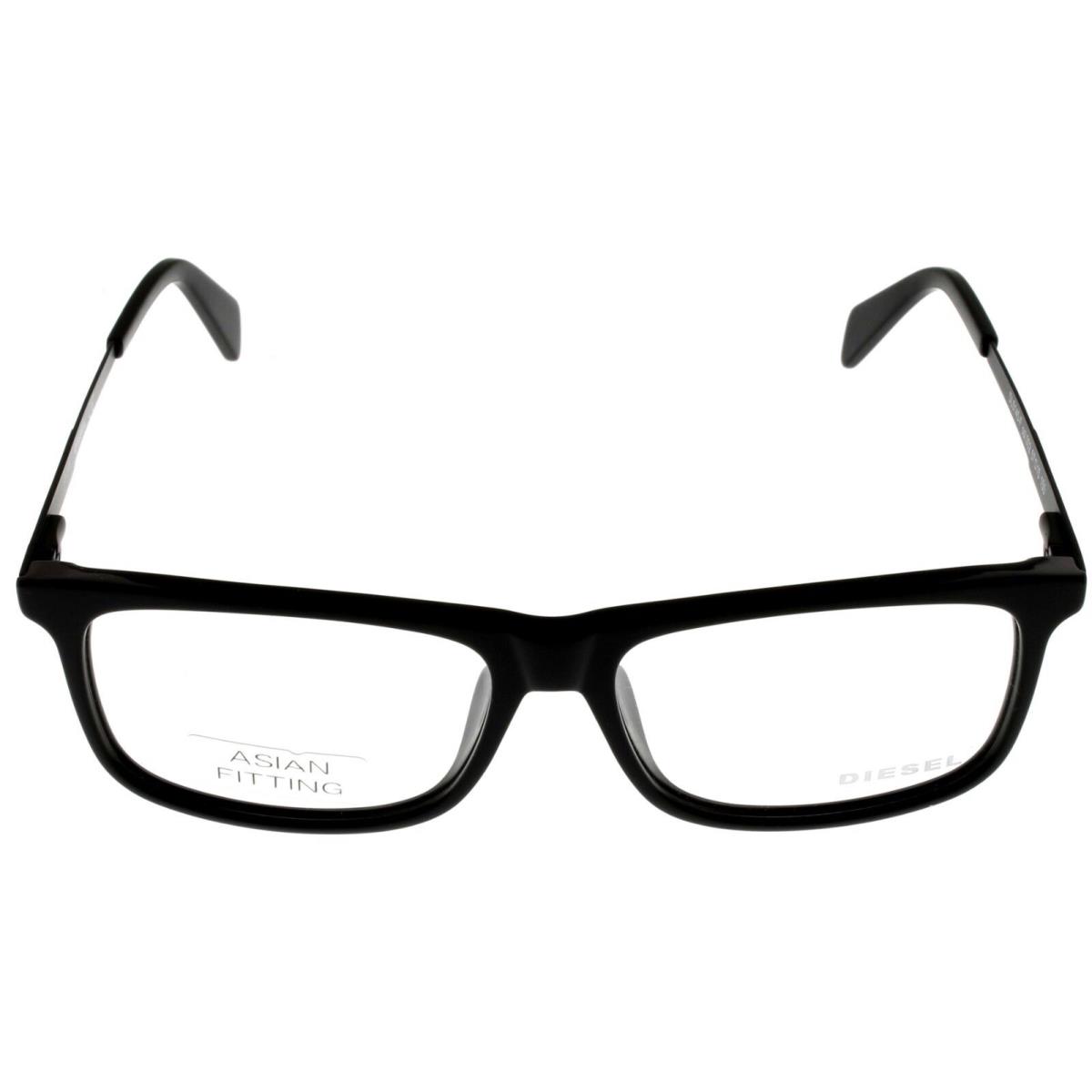 Diesel Men Black Eyeglasses Frame Rectangular DL5140 002