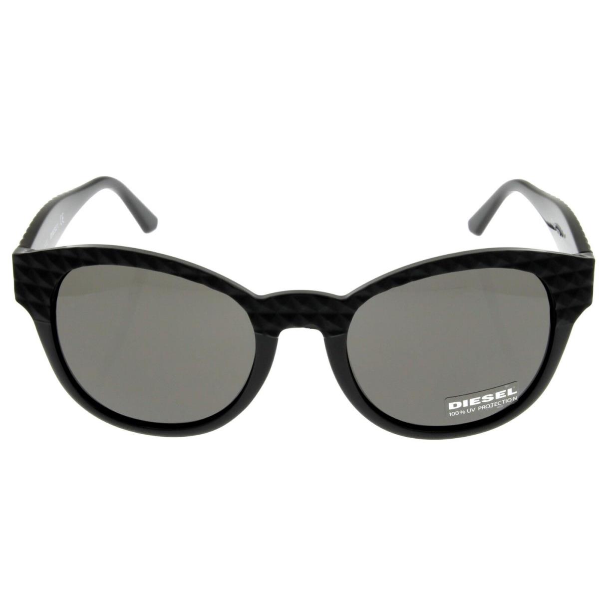 Diesel Sunglasses UV Protection Black Women DL0045 01N Round