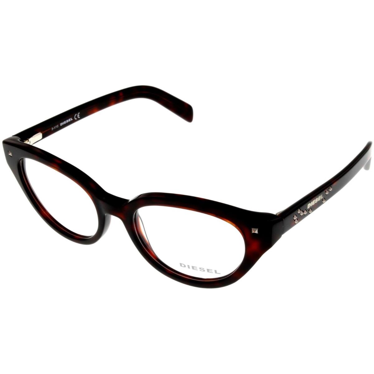 Diesel Women Eyeglasses Frame Red Havana Cateye DL5057 054