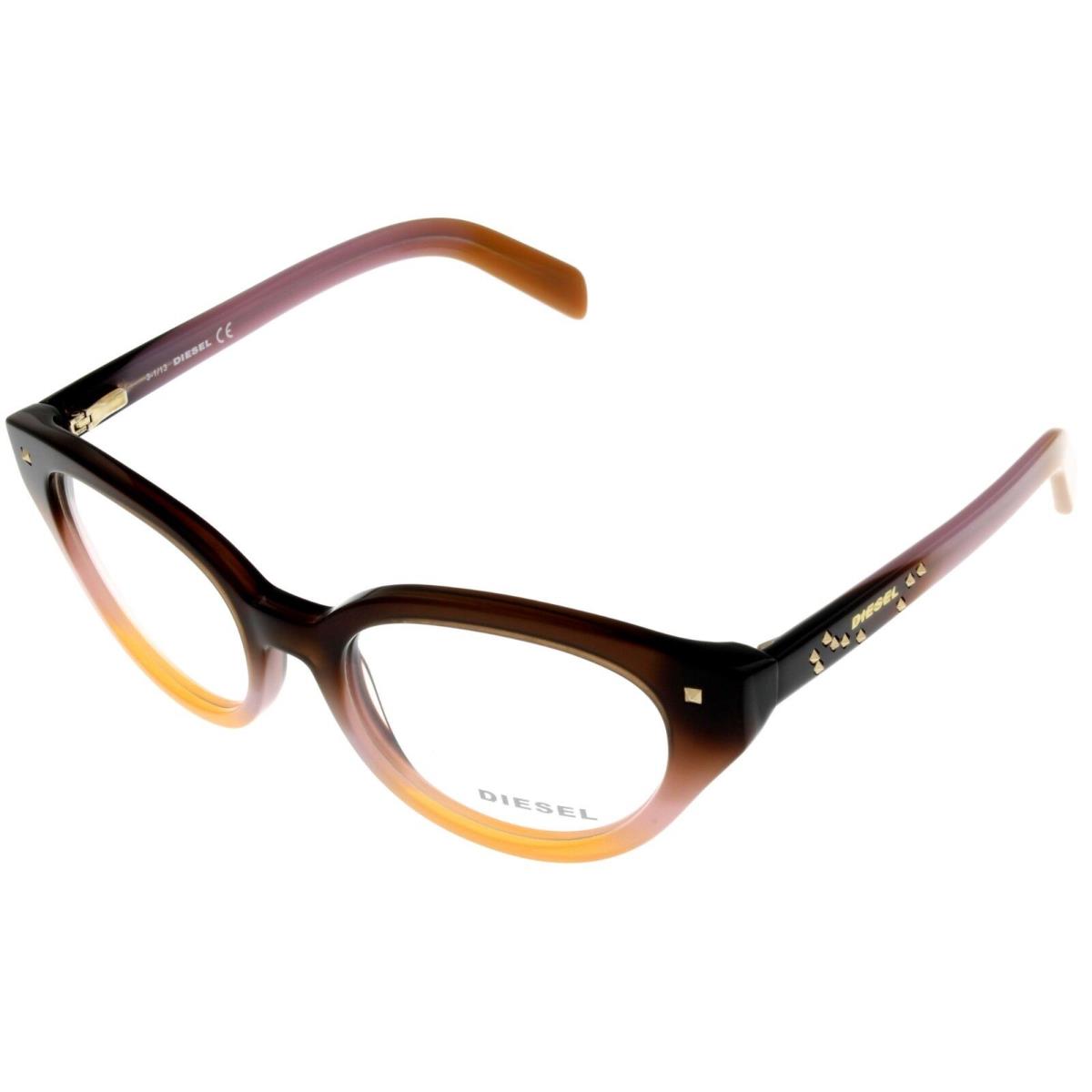 Diesel Women Eyeglasses Frame Brown Cateye DL5057 050