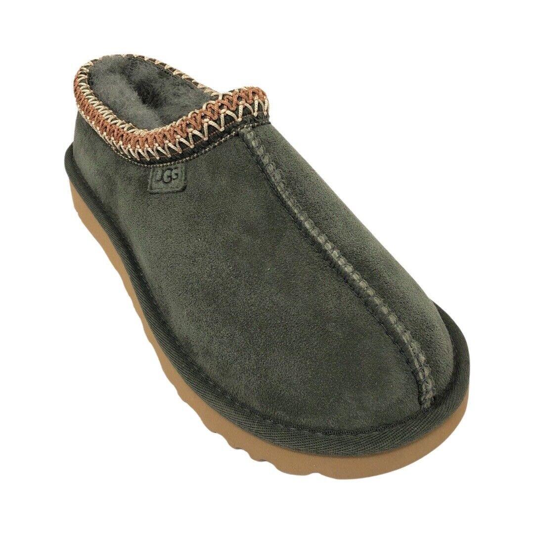 Ugg Women`s Tasman Regenerate Forest Night Green Suede Slippers Shoe 1136733