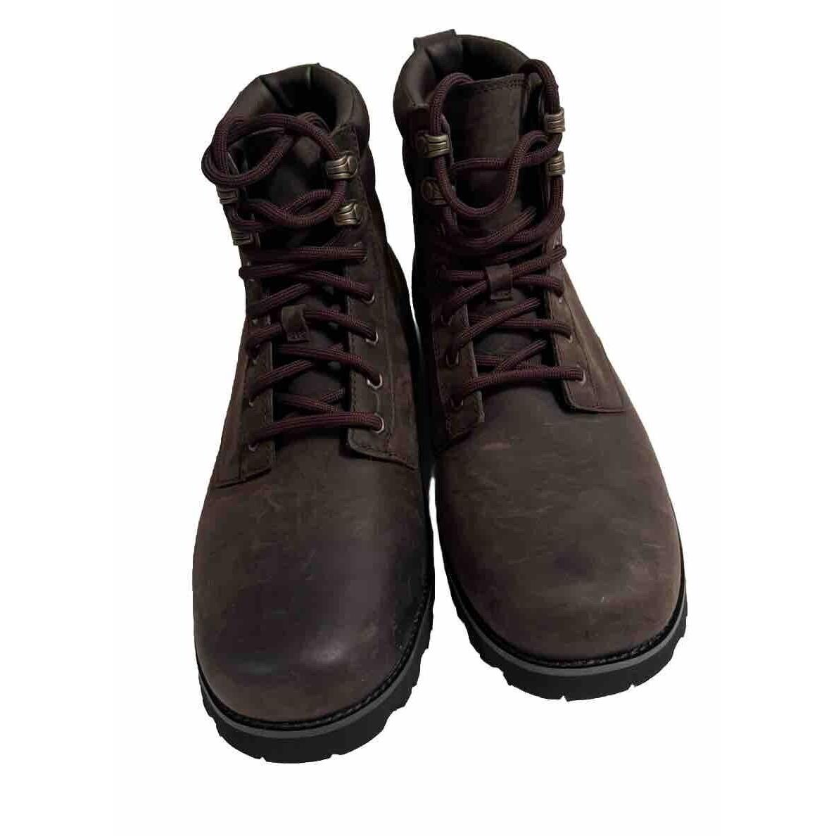 Ugg Maddock Boot Waterproof Brown Leather Utility Lace Up Men`s Size 9