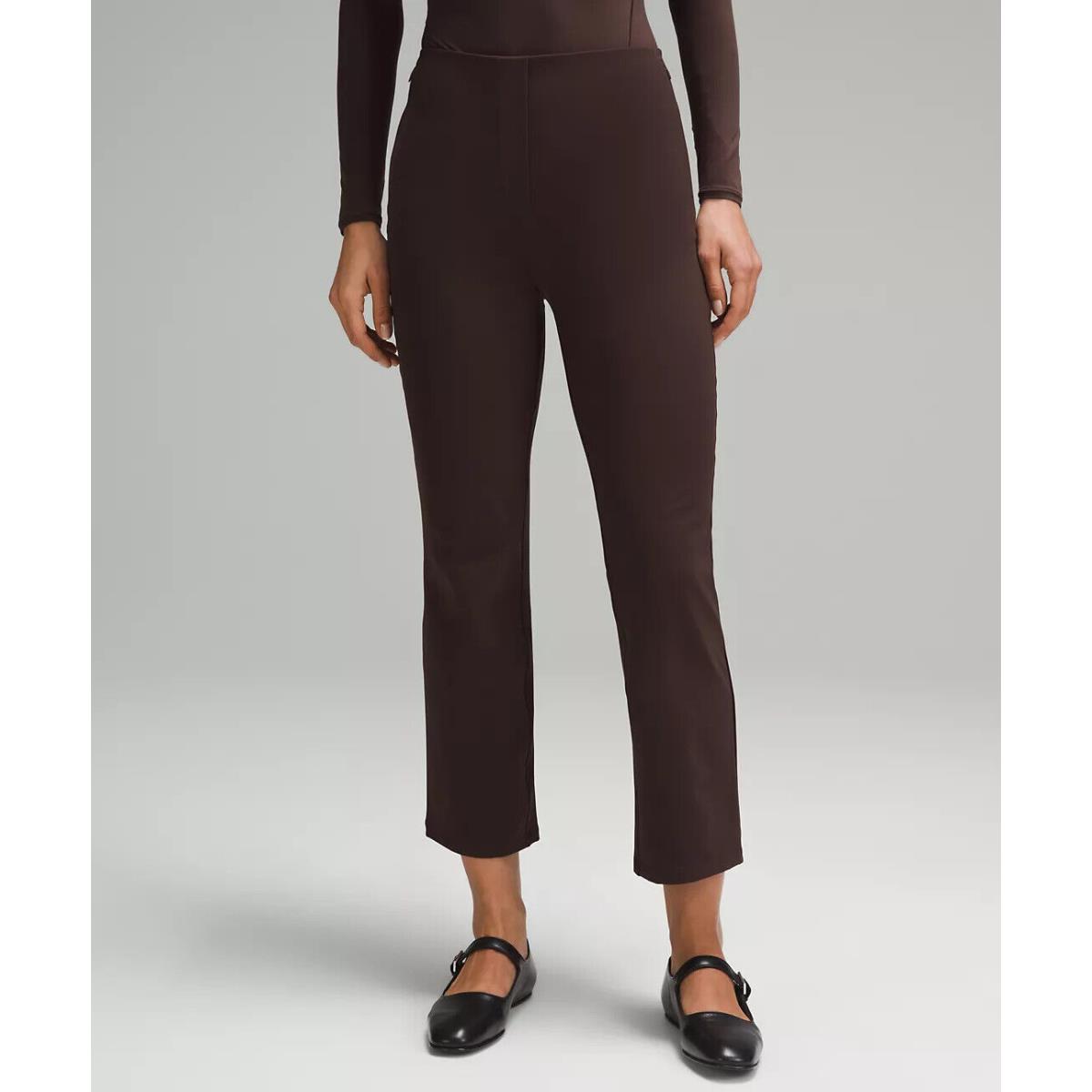 Lululemon Smooth Fit Pull On High Rise Crop Pants - Retail Espresso