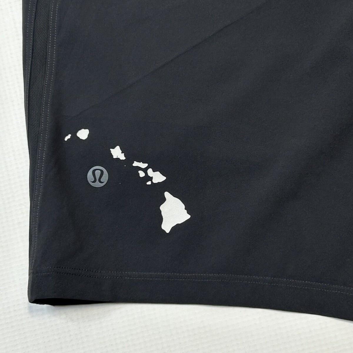 Lululemon Pace Breaker Linerless Short 7 Black Hawaii Maui Chain Islands Xxl