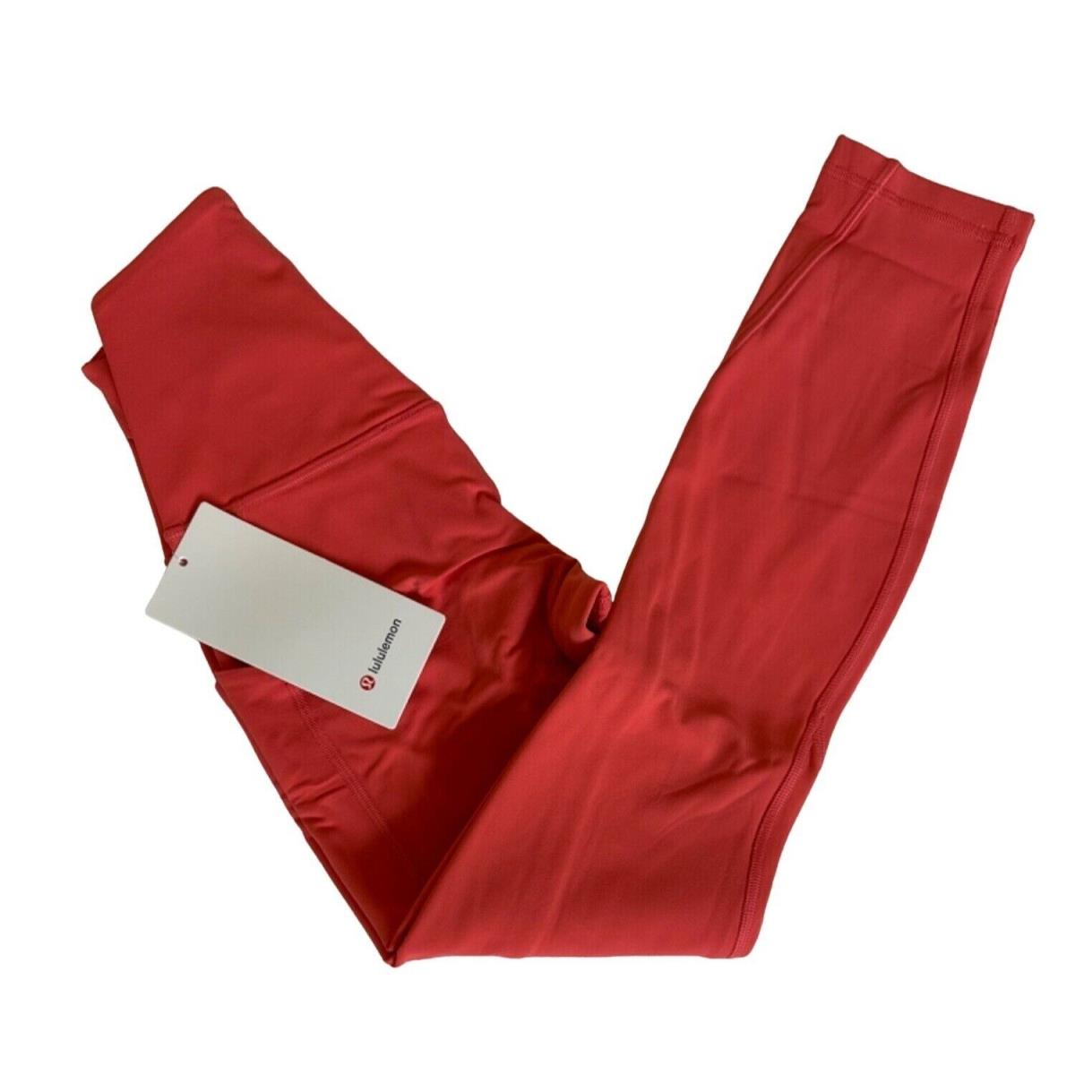 Lululemon Align HR Legging Pant 25 w/ Pockets Pale Raspberry Sz 4