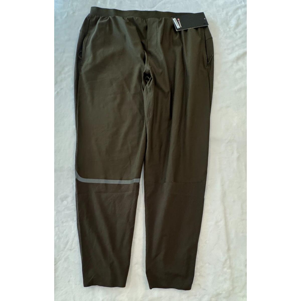 Lululemon Reflective Running Joggers Men`s Dark Olive Sz Xxl 2XL