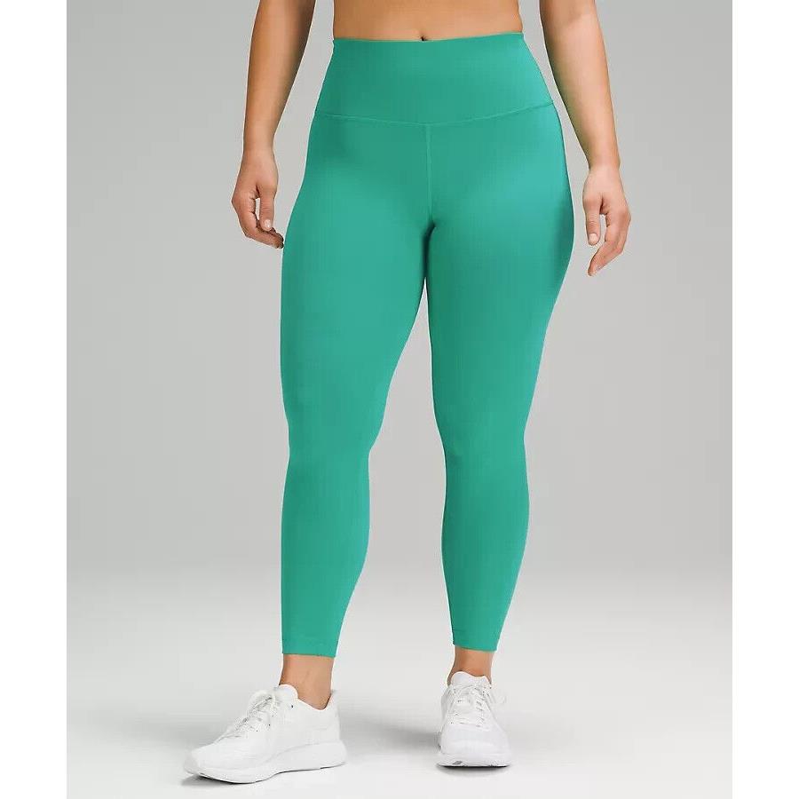 Lululemon Wunder Train HR Tight 25 Kelly Green Contour Fit Sz 2