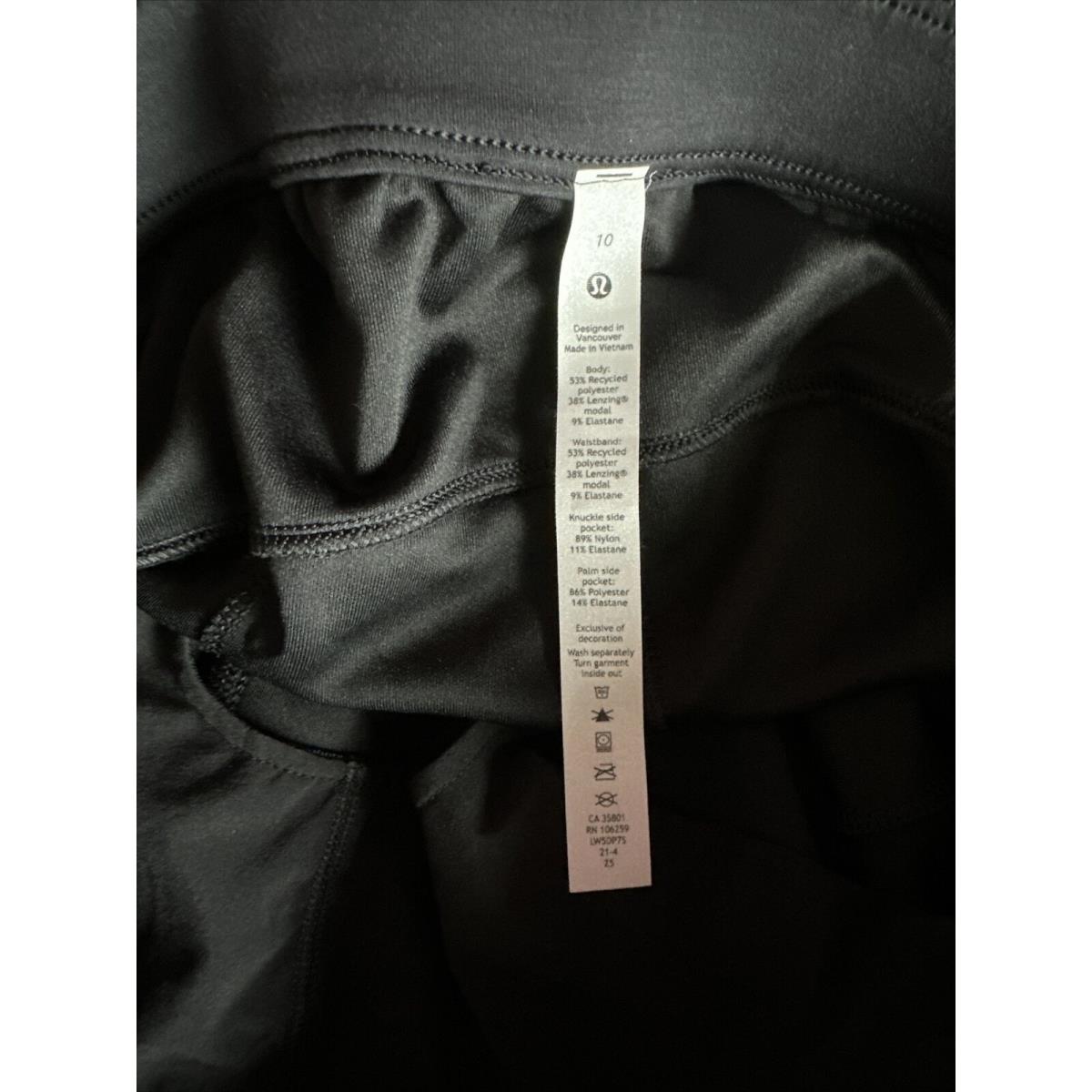 Lululemon Softstreme Relaxed HR High Rise Joggers Pant Blk Black Size 10