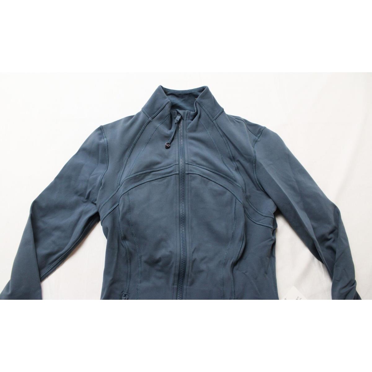 Lululemon Women`s Athletic Luon Define Jacket CF6 Iron Blue LW3GQ6S Size 8