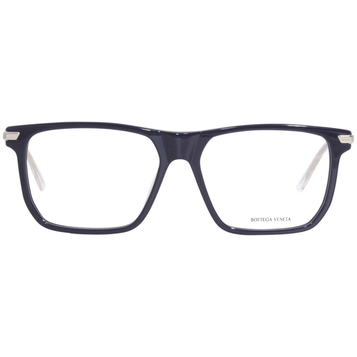 Bottega Veneta BV1071O 004 Eyeglasses Frame Men`s Blue/silver Full Rim 56mm