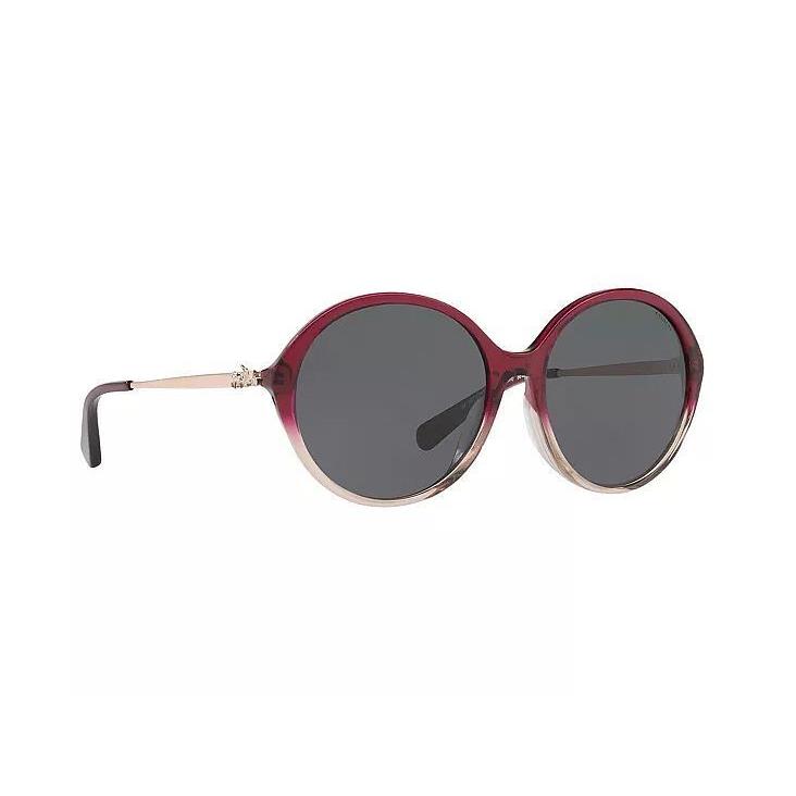 Coach HC 8214 L1650 547387 Red Gradient Round Sunglasses