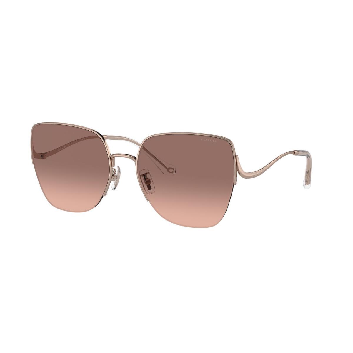 Coach Women`s 60mm Shiny Rose Gold Sunglasses HC7156D-933113-60