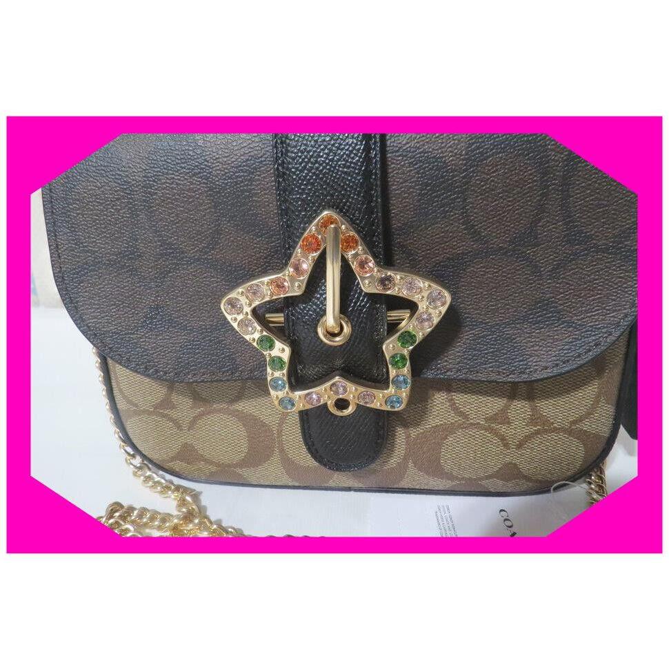 Coach Signature Gemma Star Crystal Small Crossbody Handbag Bag Clutch Nwtag