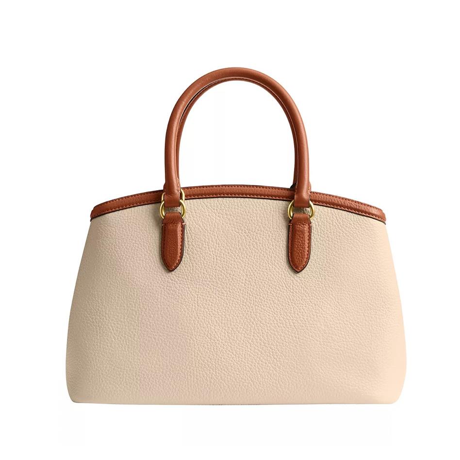 Coach Legacy In Colorblock Leather Carryall 28 B4/IVORY M