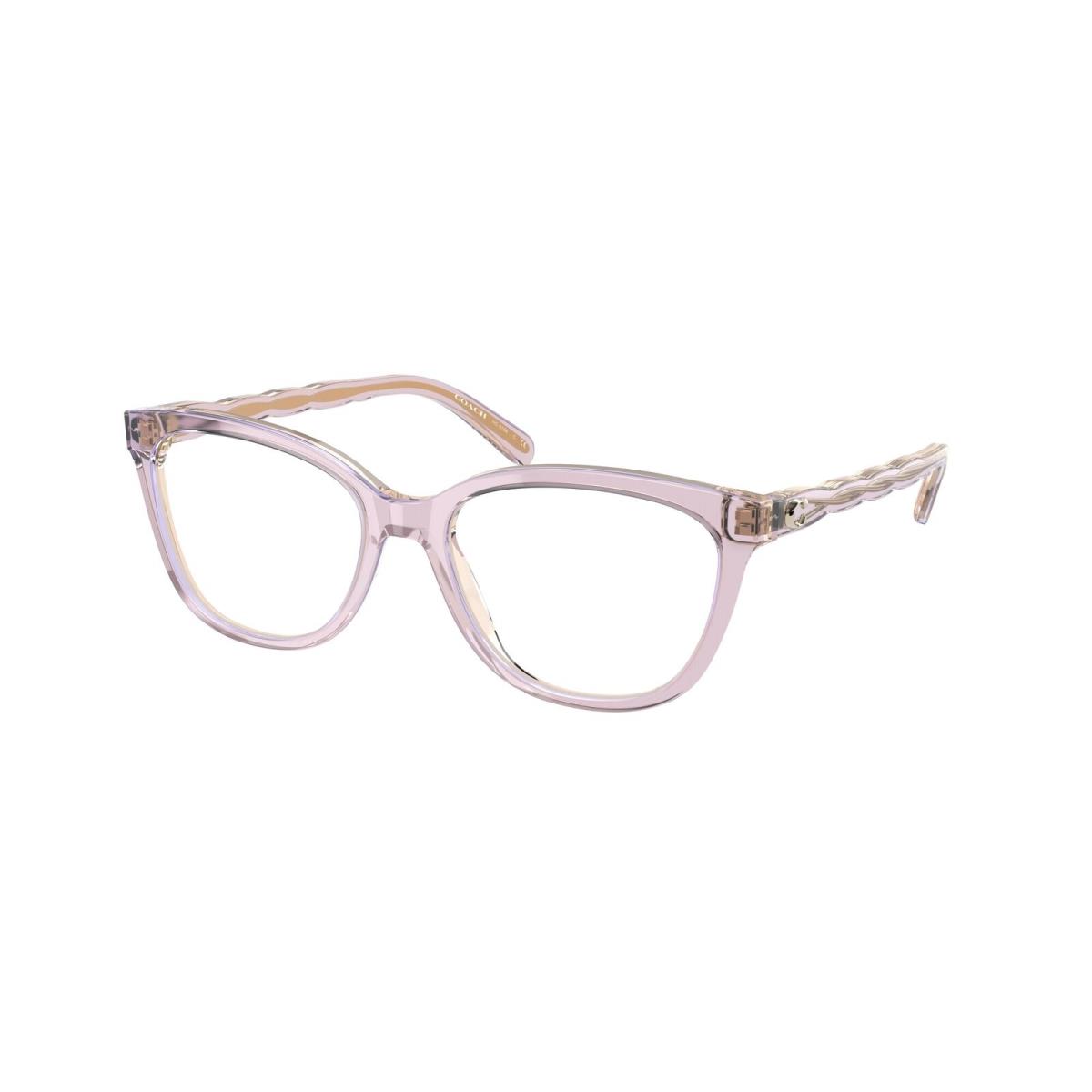 Coach HC6186 5679 Transparent Lilac Demo Lens 53 mm Women`s Eyeglasses