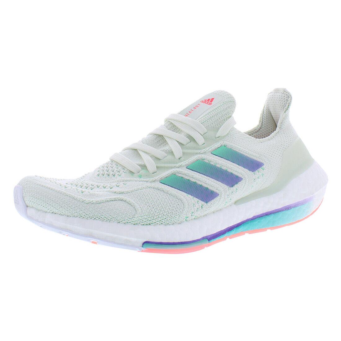 Adidas Ultraboost 22 Heat.rdy Womens Shoes - White Tint/Pulse Mint/Purple Rush, Main: White