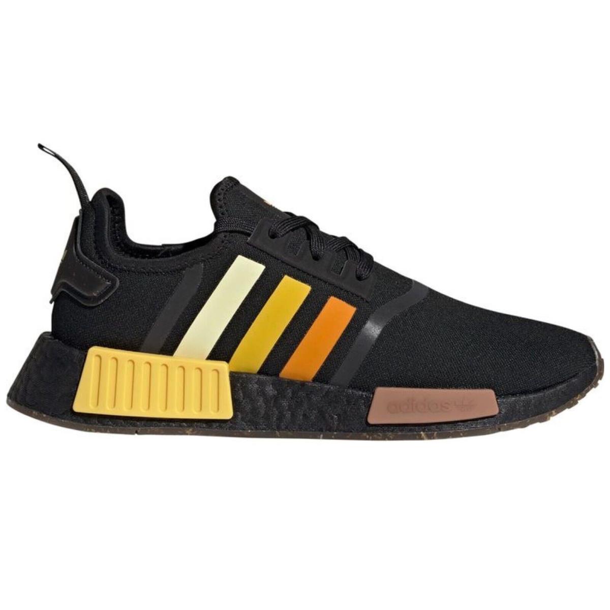 Adidas Originals Nmd R1 Men`s Sneakers Running Shoes Gym Casual Sport Black - Black, Manufacturer: Black/Clay Strata/Orange