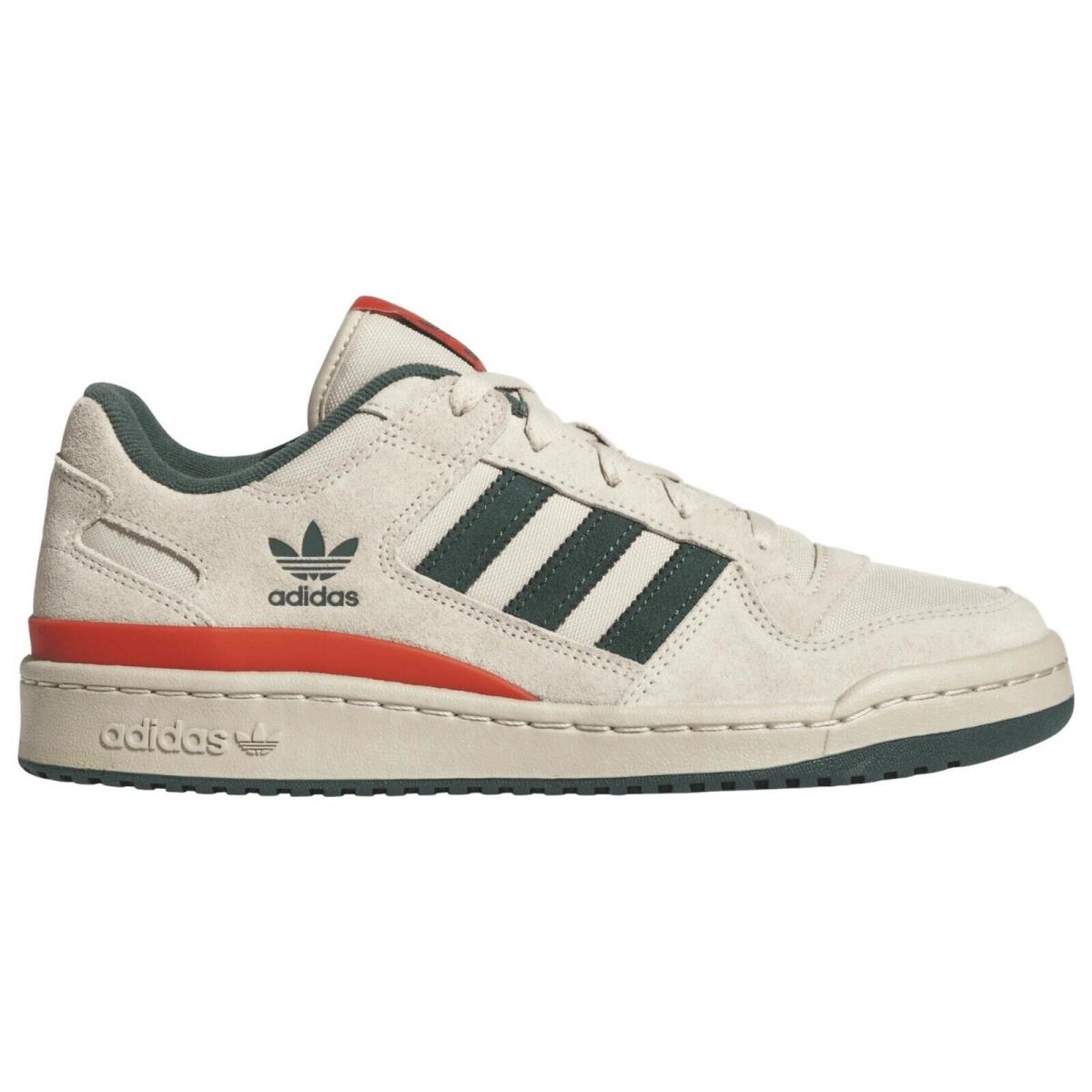 Adidas Originals Forum Low CL Men`s Sneakers Comfort Sport Casual Shoes Beige - Beige, Manufacturer: Beige/Red