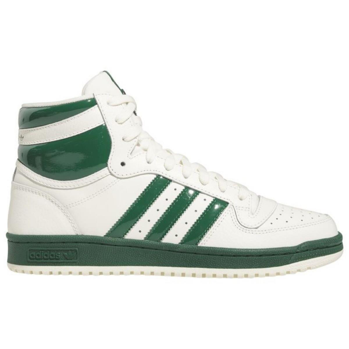 Adidas Originals Top Ten Men`s Sneakers Comfort Casual Shoes High Top Off White - White, Manufacturer: Off White/Dark Green