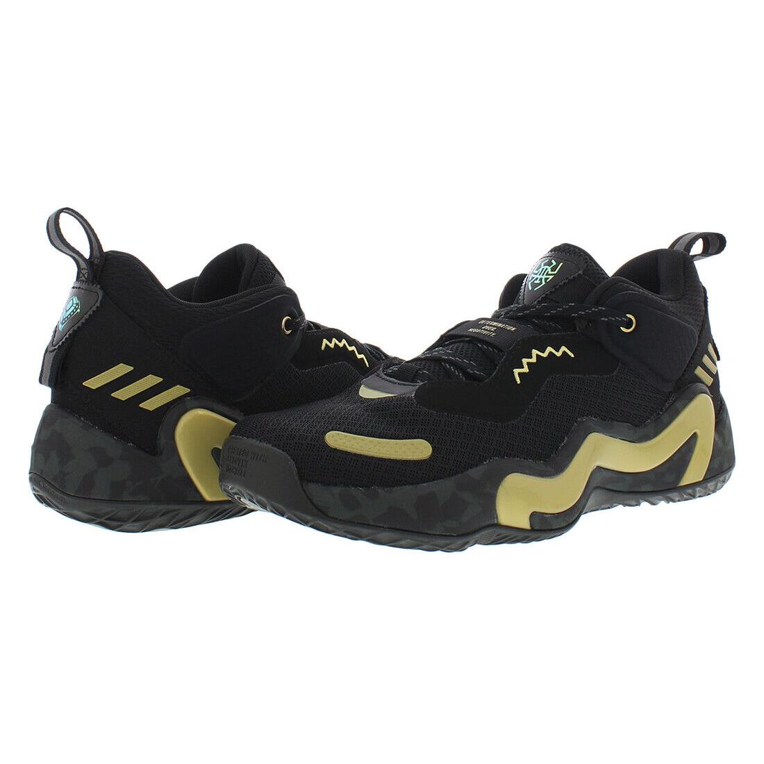 Adidas D.o.n. Issue 3 Gca Unisex Shoes - Black/Gold, Main: Black