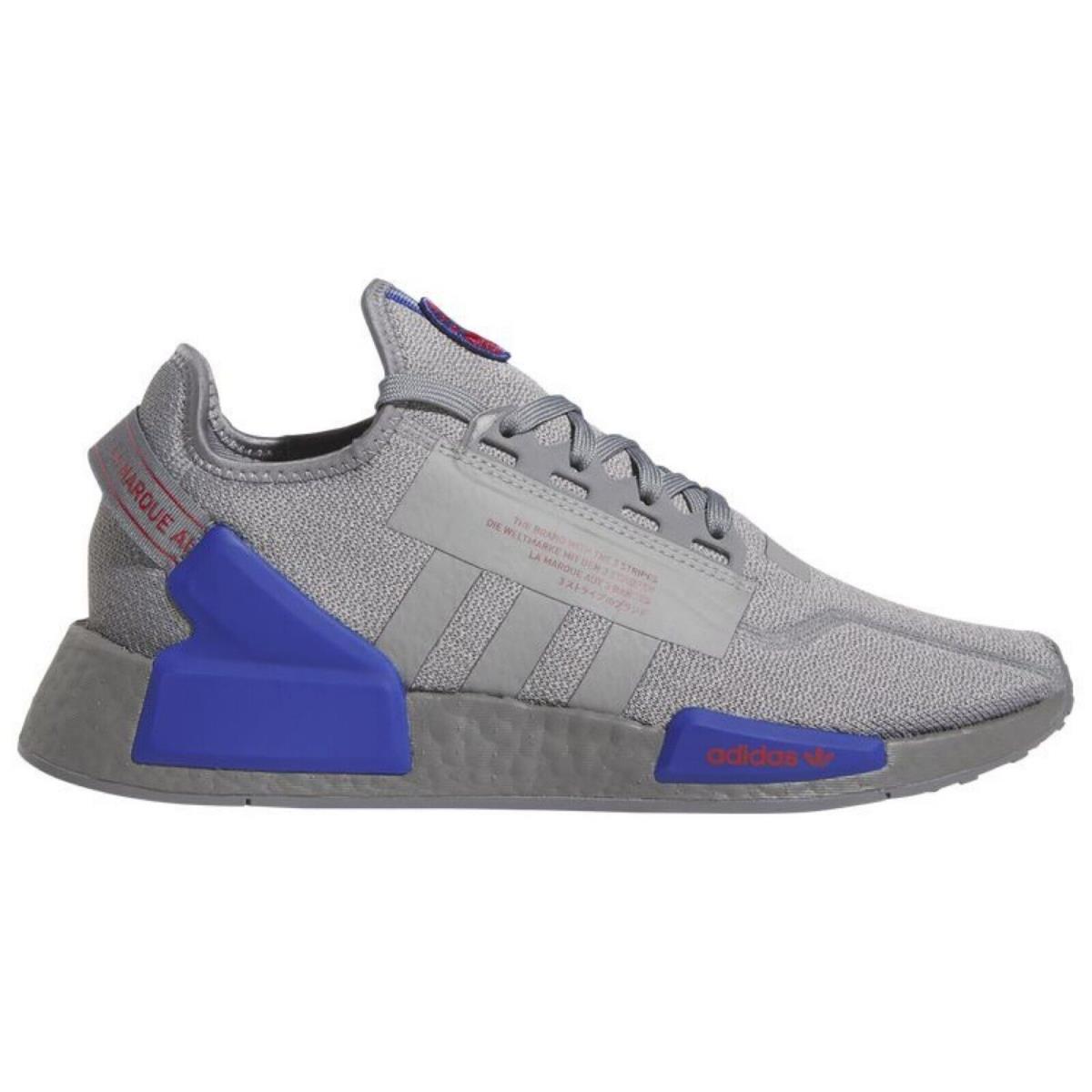 Adidas Originals Nmd R1 V2 Men`s Sneakers Running Shoes Gym Casual Gray 11.5 - Gray, Manufacturer: Grey/Lucid Blue