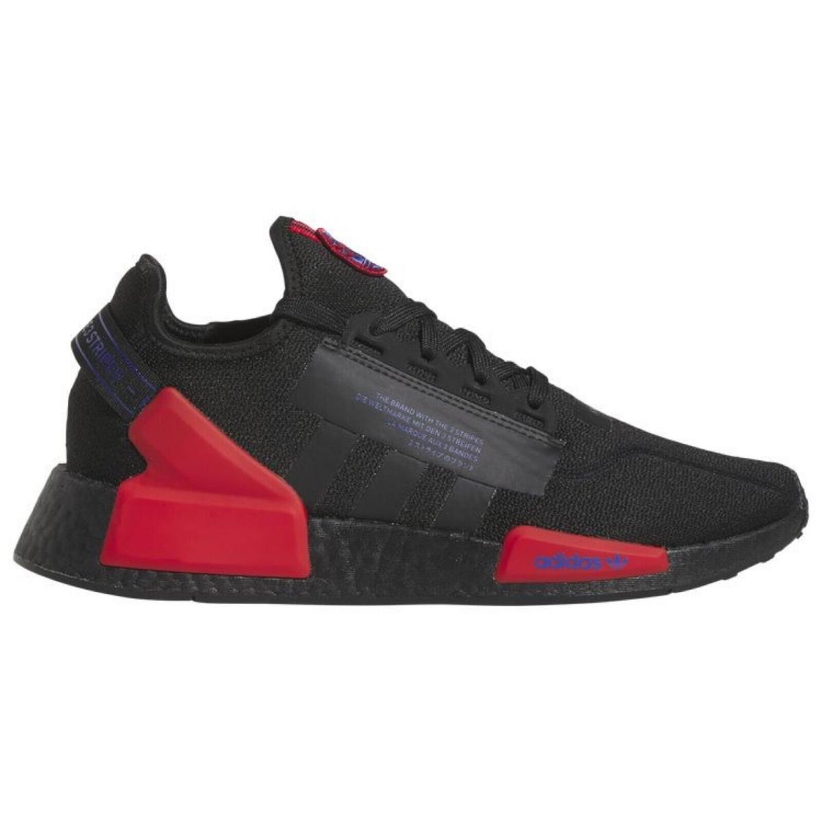 Adidas Originals Nmd R1 V2 Men`s Sneakers Running Shoes Gym Casual Black Red - Black, Manufacturer: Black/Blue