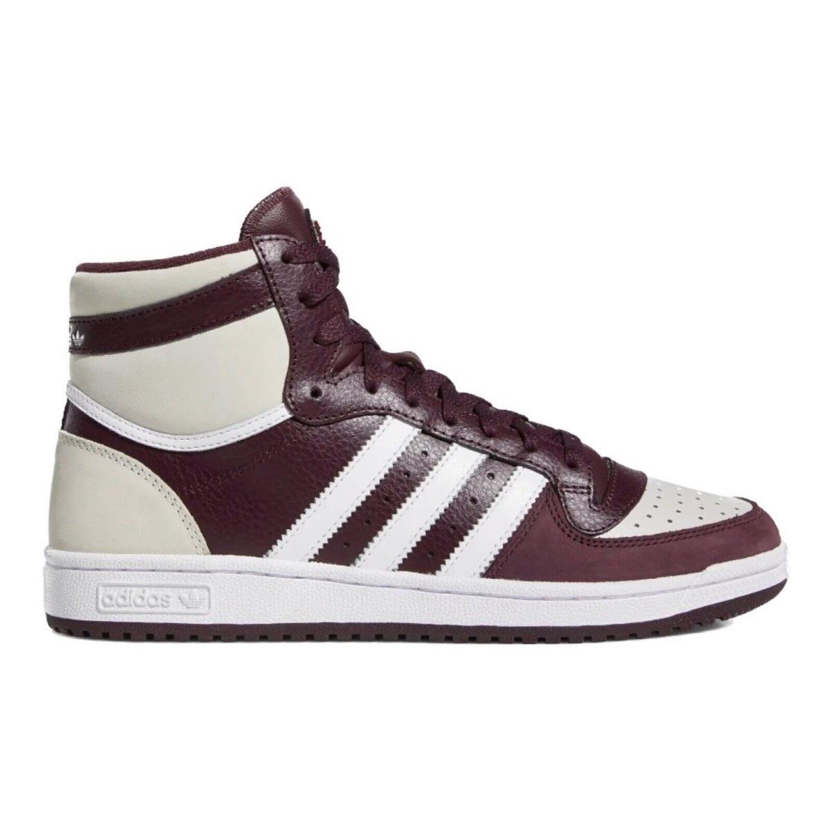 Adidas Originals Top Ten RB Men`s Sneakers Comfort Casual Shoes High Top Red - Red, Manufacturer: Shadow Maroon / Cloud White / Grey One