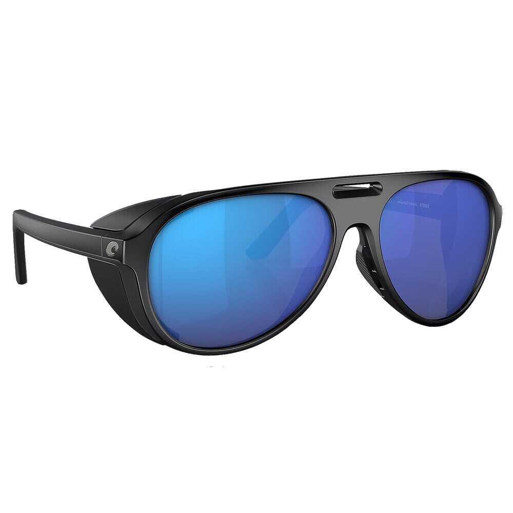 Costa Grand Catalina Matte Black Sunglasses W/blue Mirror 580G 06S9117-91170159