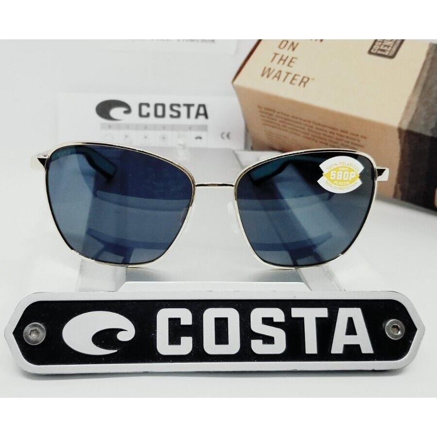 Costa Del Mar Gold-tortoise/gray Paloma Polarized 580P Sunglasses