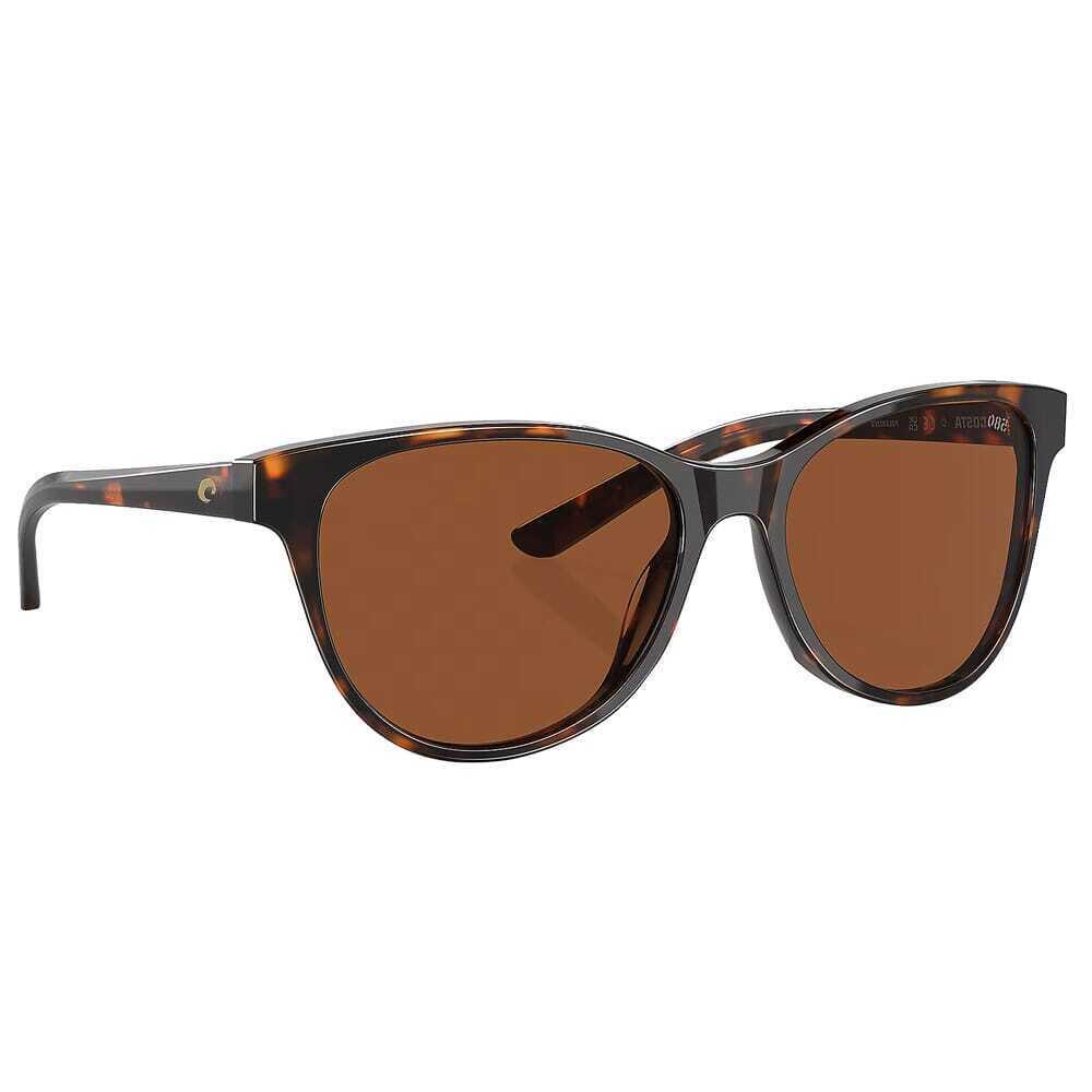 Costa Catherine Tortoise Frame Sunglasses W/copper 580G Lenses 06S2012-20120157