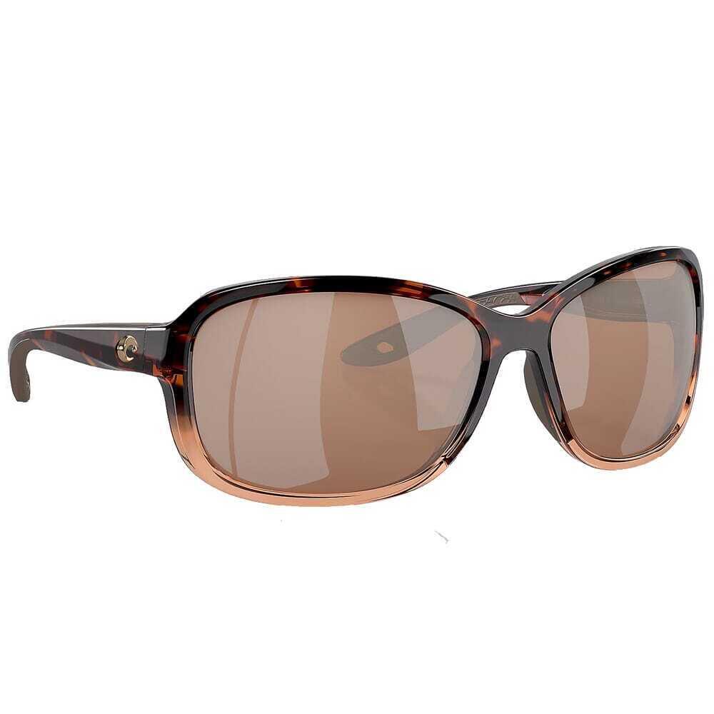 Costa Seadrift Shiny Tortoise Sunglasses W/copper Silver 580G M 06S9114-91140360