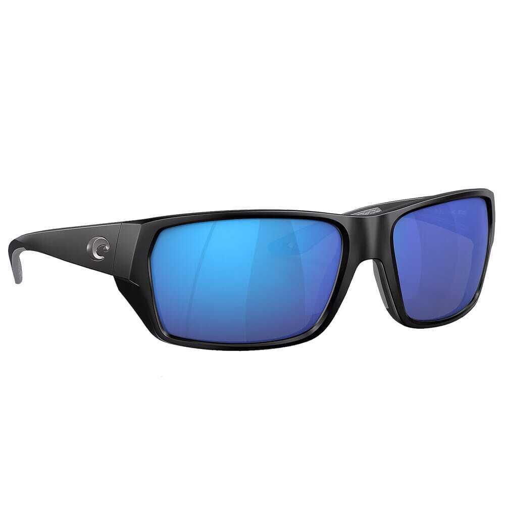 Costa Tailfin Matte Black Frame Sunglasses W/blue Mirror 580G S 06S9113-91130257