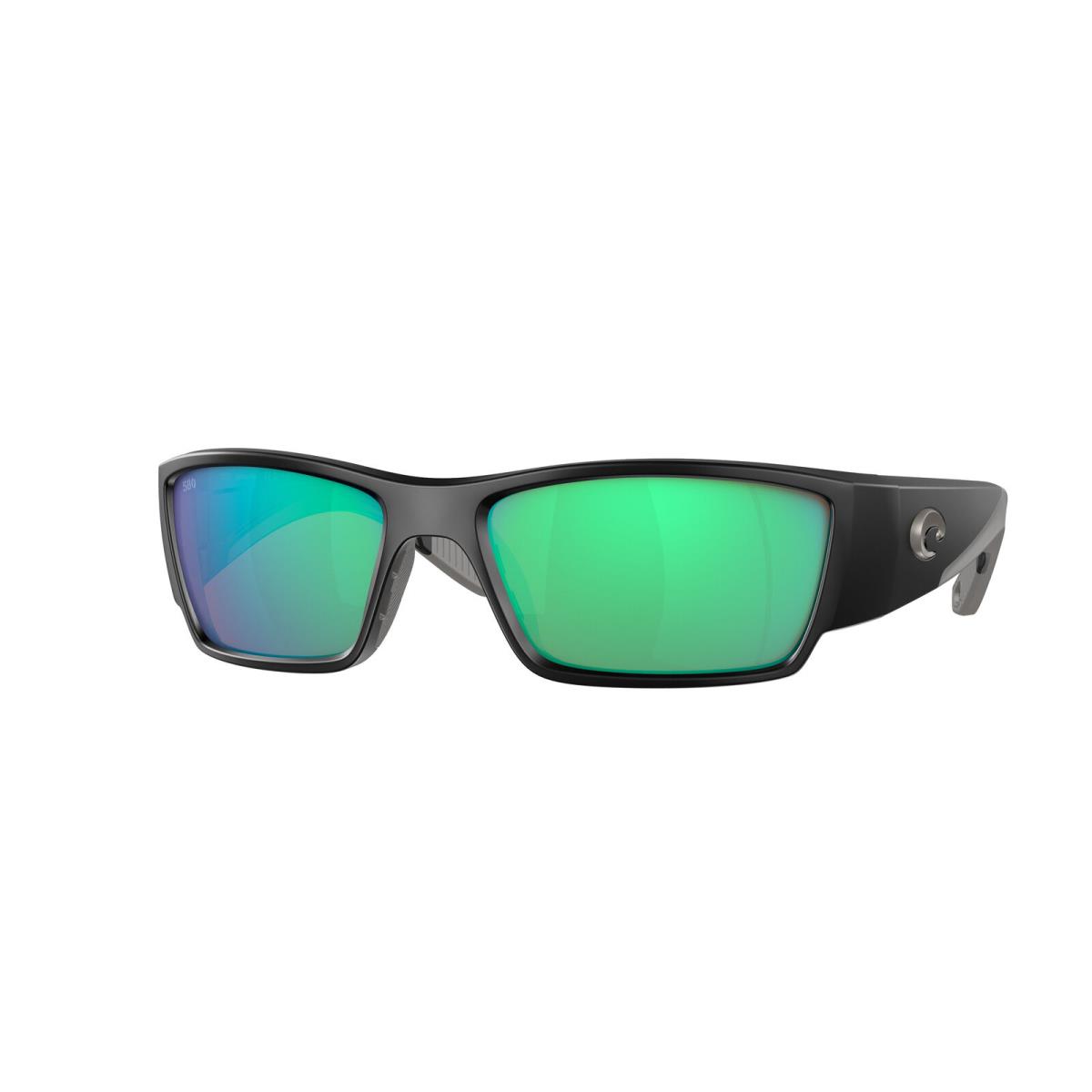 Costa Del Mar 06S 9109 Corbina Pro Matte Black Green 910902 Sunglasses