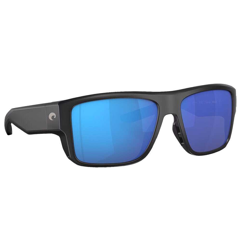 Costa Taxman Matte Black Frame Sunglasses W/blue Mirror 580G 06S9116-91160159