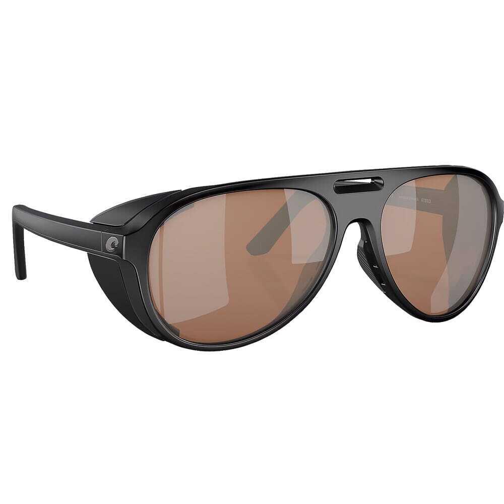 Costa Grand Catalina Matte Blk Sunglasses W/copper Silver 580G 06S9117-91170359