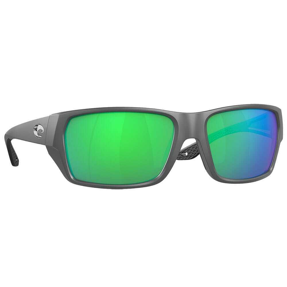 Costa Tailfin Matte Gray Frame Sunglasses W/green Mirror 580P M 06S9113-91131160